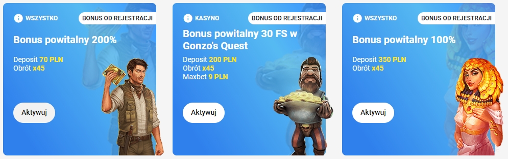 Bonus w Slottica Casino