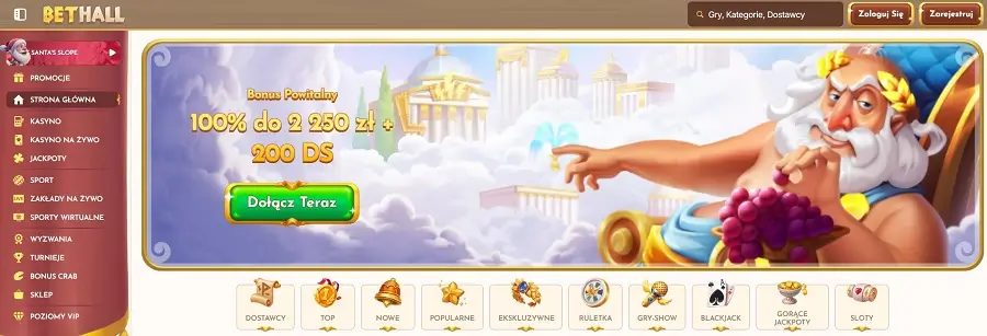 Bethall Casino strona glowna